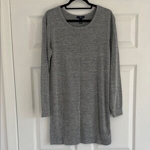 Gray Long Sleeve Dress